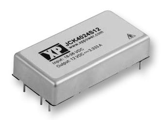 JCK4012S15 DC/DC CONVERTER, 40W, 2:1, 15V XP POWER