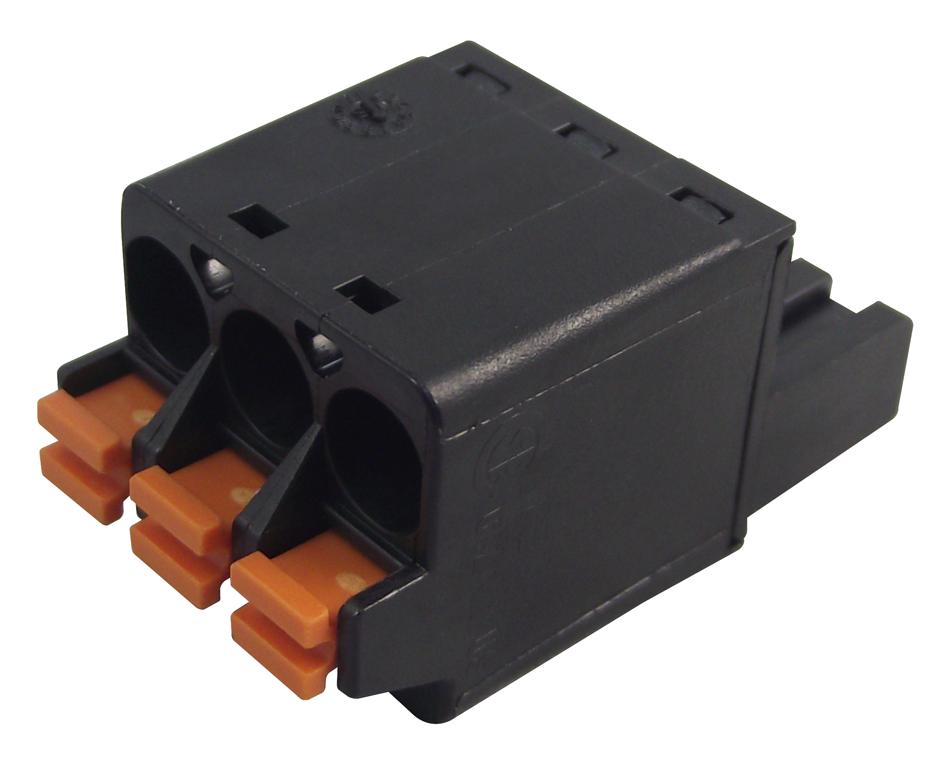 1013440000 TERMINAL BLOCK, PLUGGABLE, 3POS, 12AWG WEIDMULLER