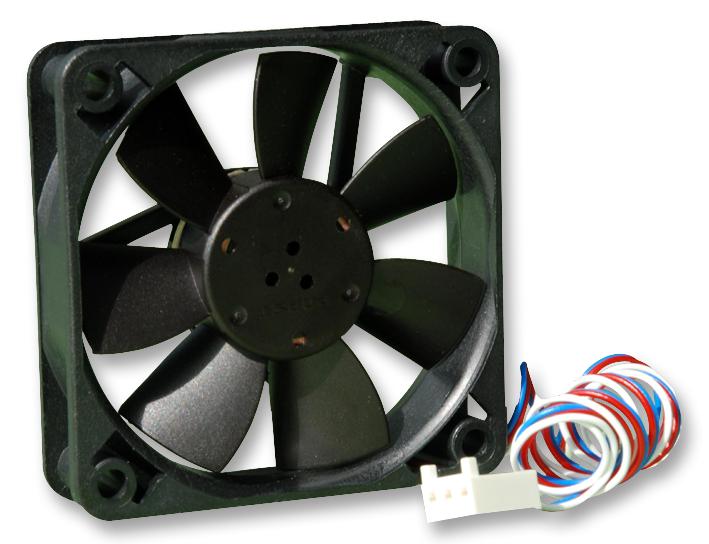 612F/2-638 FAN, 60MM, 12V, 29M3/H, 27DBA, CONNECTOR EBM-PAPST