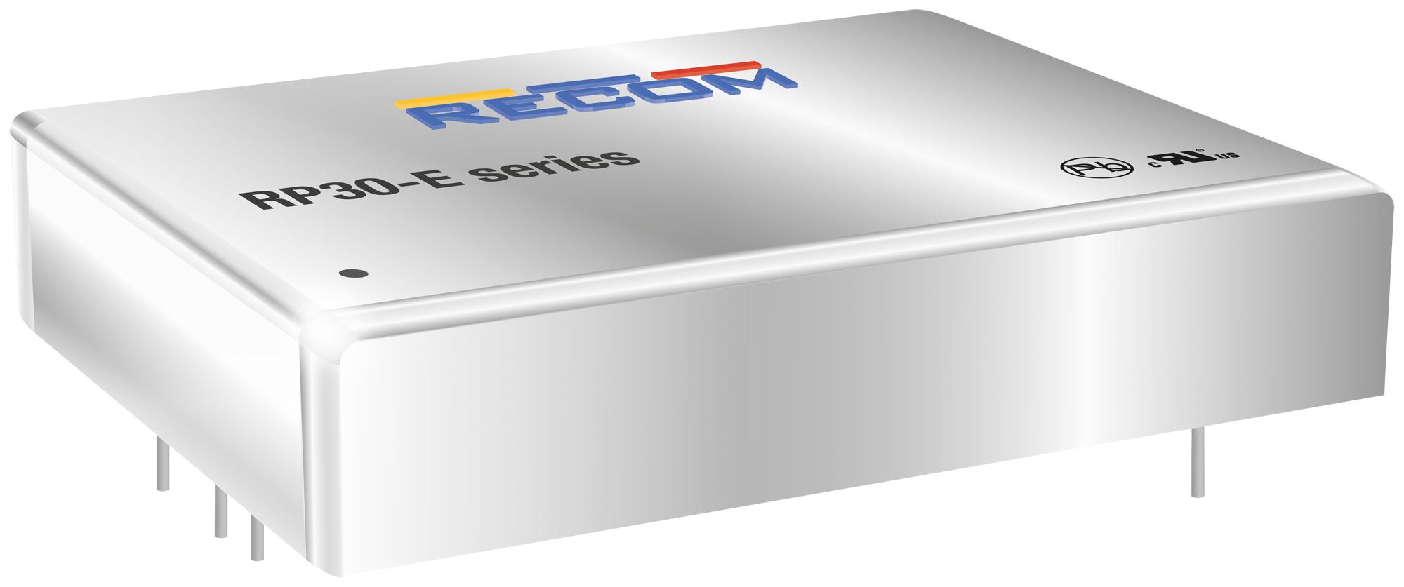 RP30-2412SE DC/DC CONV, 30W, 12V, 2.5A RECOM POWER