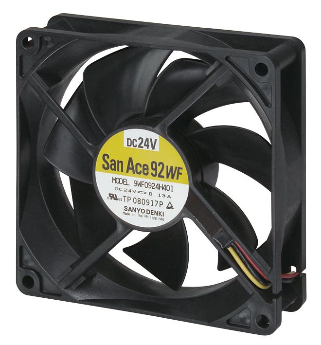 9WF1224H101 FAN, OIL/WATERPF, IP55, 120X38MM, 24V SANYO DENKI