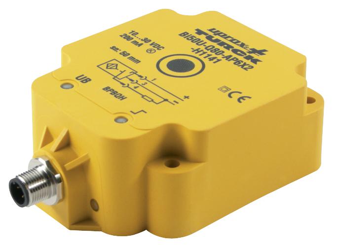 NI75U-Q80-AP6X2-H1141 SENSOR, 75MM, PNP, CONNECTOR TURCK