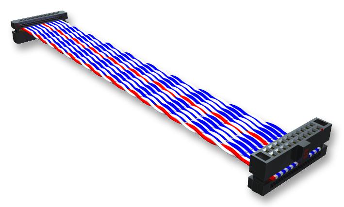 FFTP-10-D-18.00-01-N LEAD, 1.27MM, IDC, 18IN, 20WAY SAMTEC