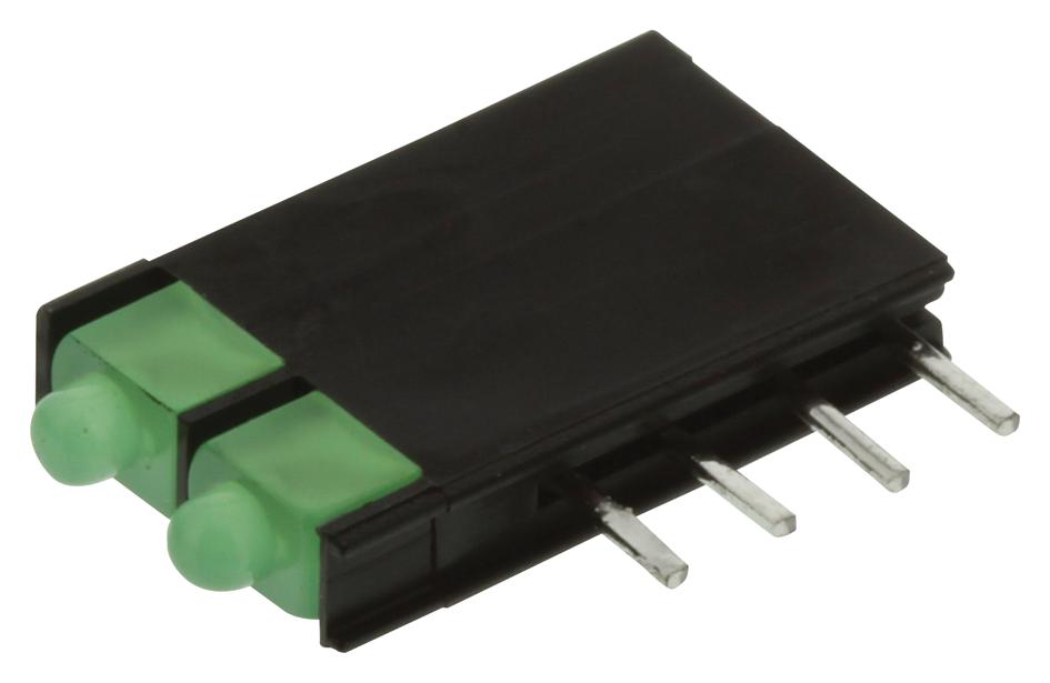 L-4060VH/2GD HOUSING LED W/2 LED 1,8 MM GRN KINGBRIGHT