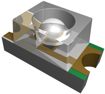 SML-LXL1206SRC-TR LED, RED, 1.1MM, 90MCD, 660NM LUMEX