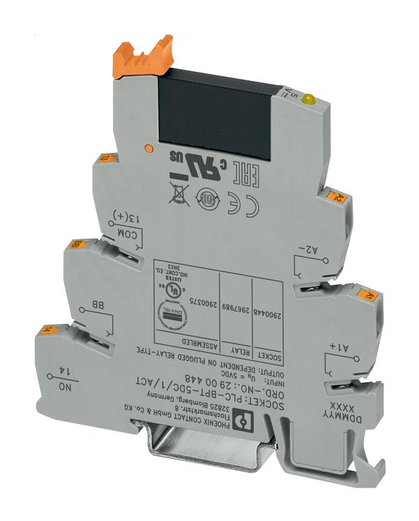 PLC-OPIT-  5DC/ 24DC/2/ACT PLC INTERFACE, SPST, 5V PHOENIX CONTACT