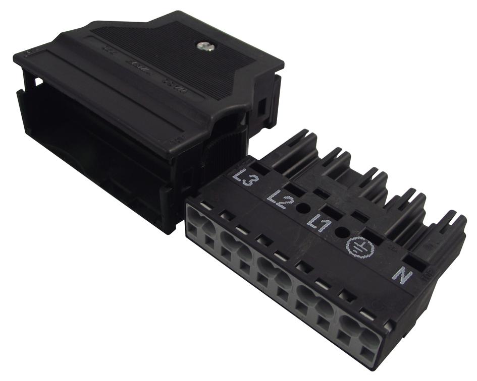 770-115 PLUG & HOUSING, WINSTA MIDI, 5P, BLK WAGO