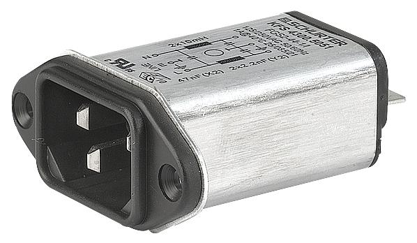 4300.5053 INLET FILTER, IEC, C14, KFS, 4A SCHURTER