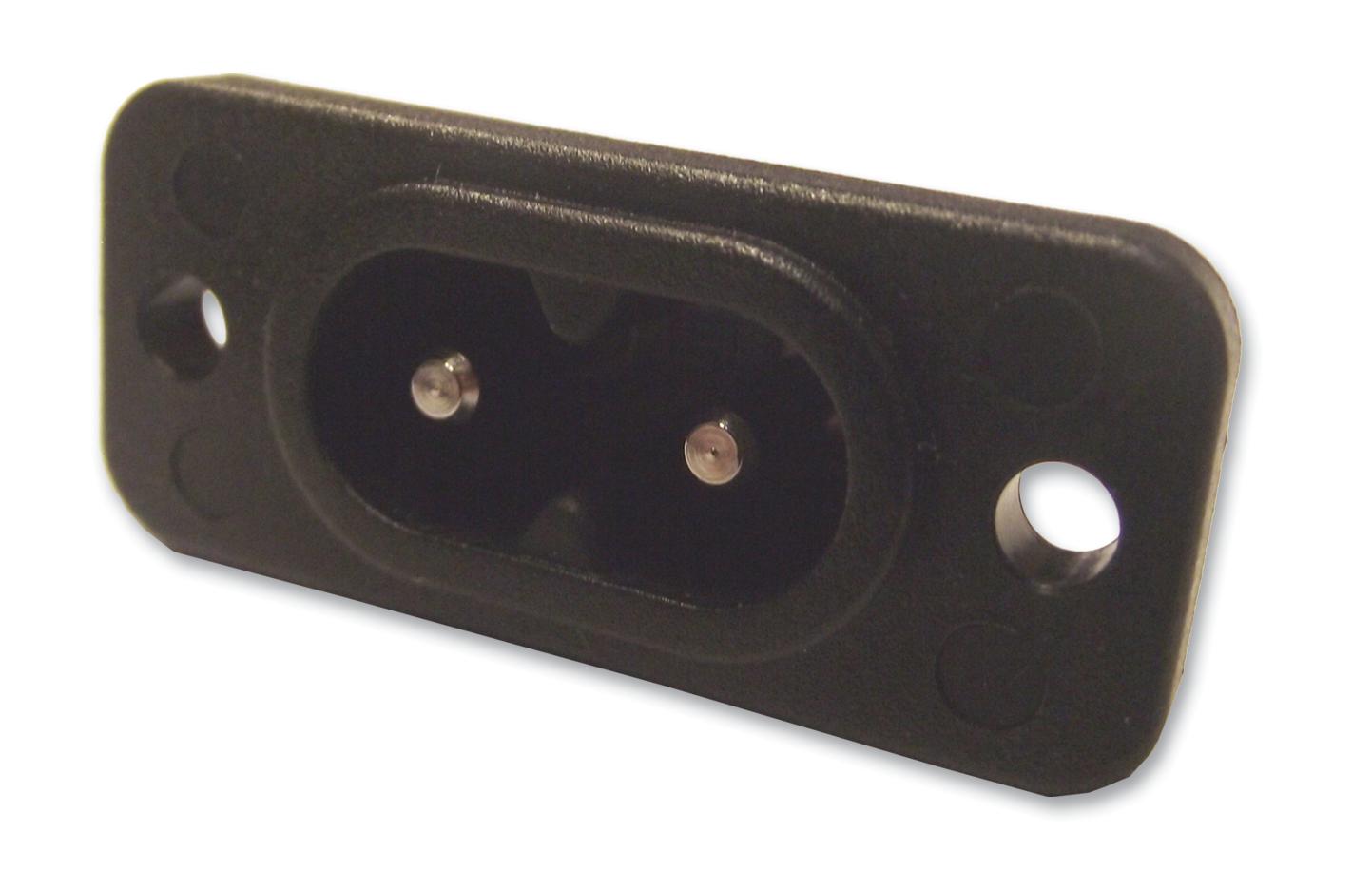 6160.0021 INLET, IEC, C8, 2576, 2.5A SCHURTER