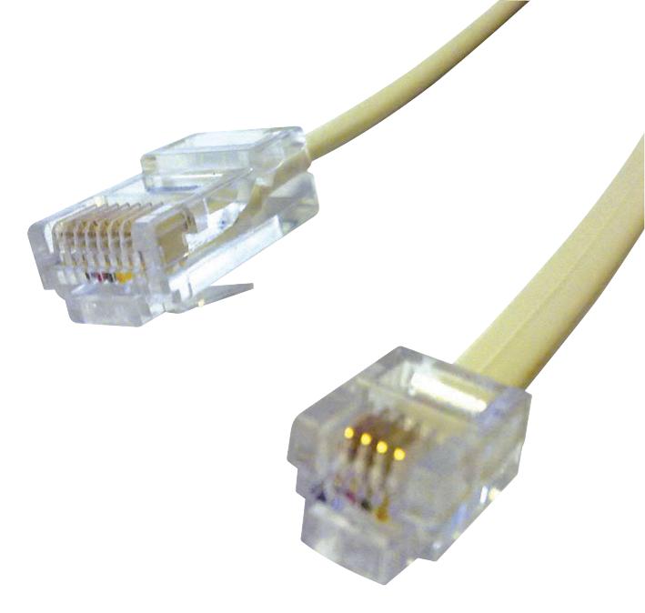 4093-2 PLUG CONVERTOR CABLE, RJ45 TO RJ11, 2M VIDEK