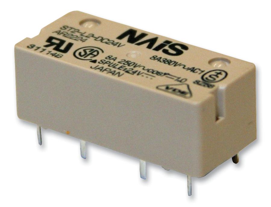ST1-DC24V-F RELAY, 5NO, 1NC, 250VAC, 30VDC, 8A PANASONIC