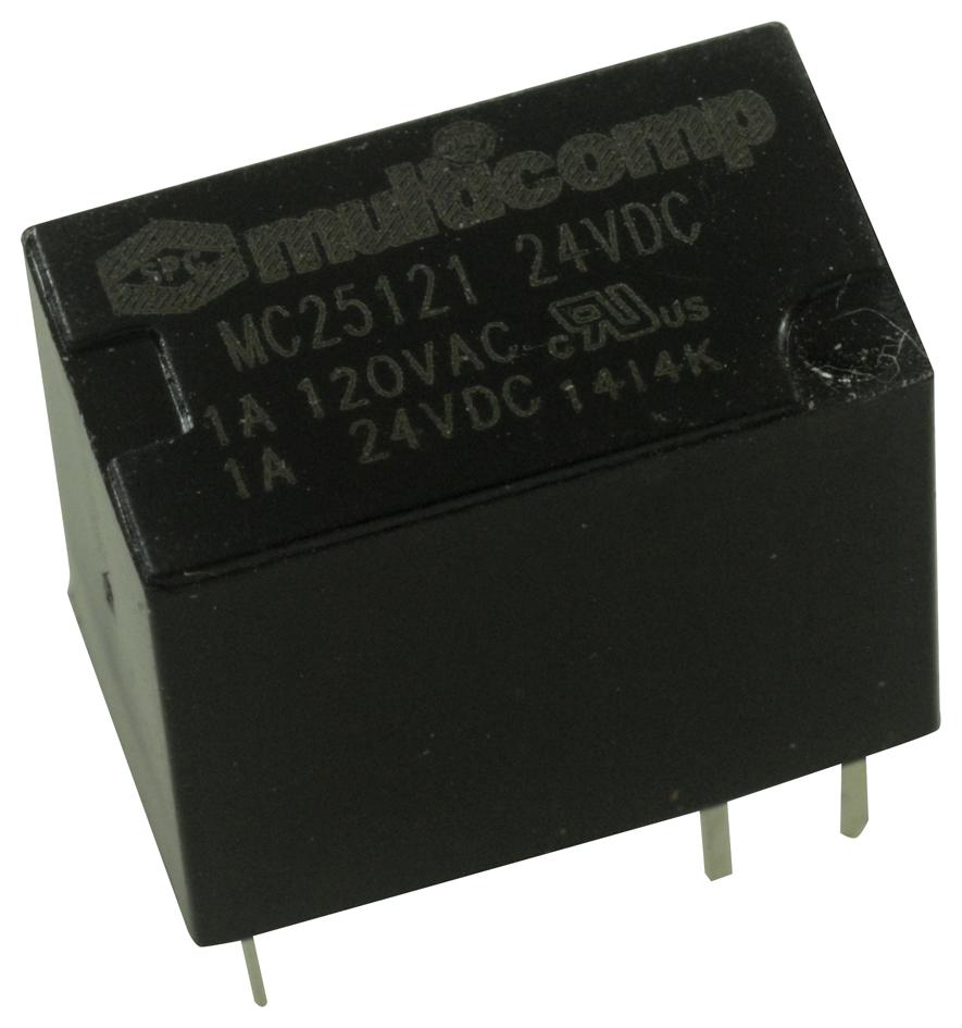 MC25121 RELAY, SIGNAL, SPDT, 120VAC, 24VDC, 1A MULTICOMP