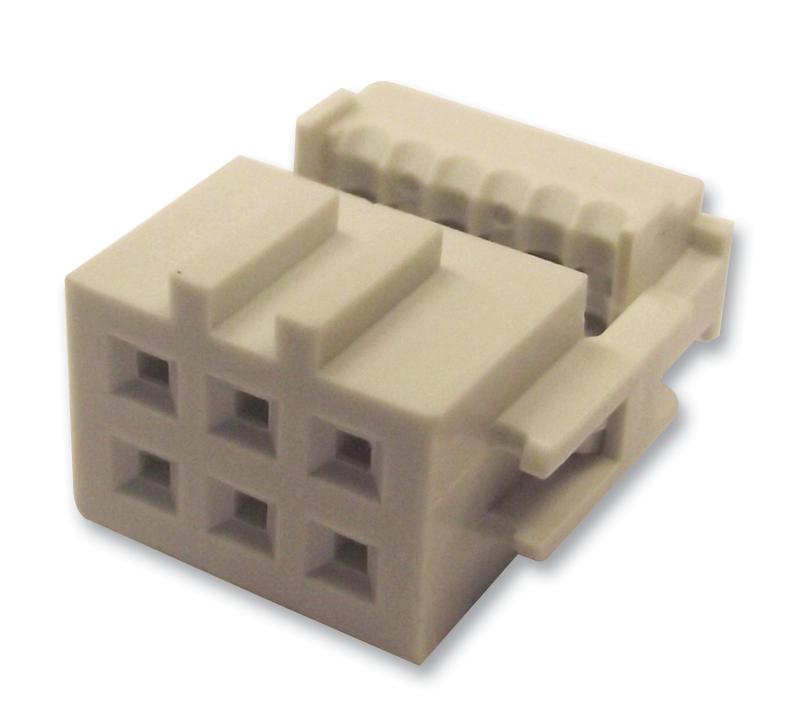 71600-106LF CONNECTOR, RECEPTACLE, 2.54MM, 6WAY AMPHENOL ICC