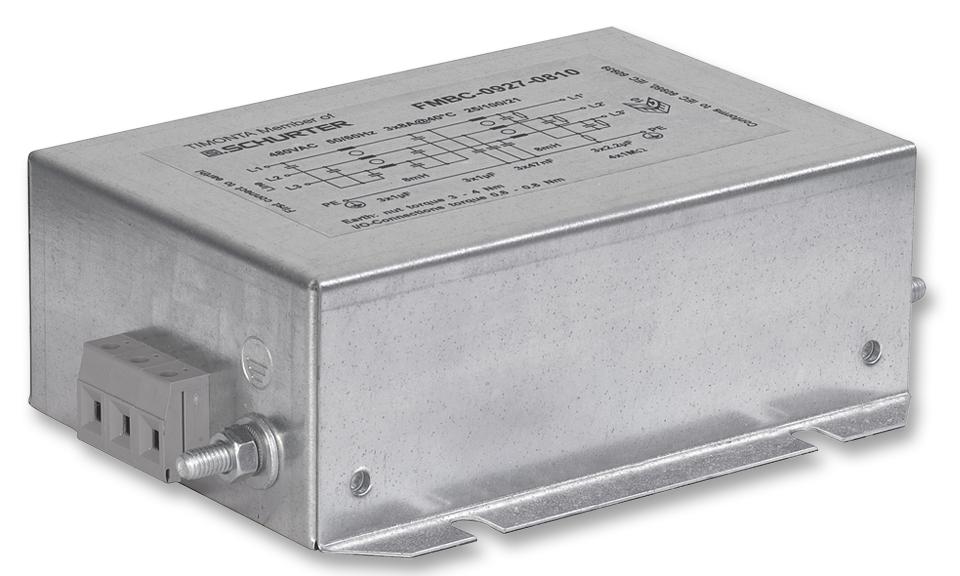 FMBC-0938-5010 AC FILTER, 3-PHASE, 50A, 480V SCHURTER