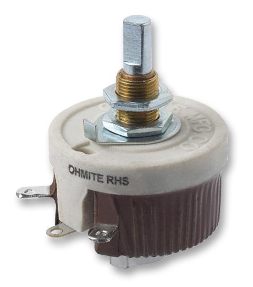 RJS500E RHEOSTAT, WIREWOUND, 500OHM, 50W OHMITE