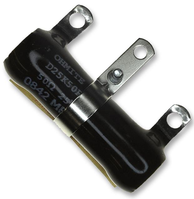 D25K500E RESISTOR, WIREWOUND, 500OHM, 25W, 10% OHMITE