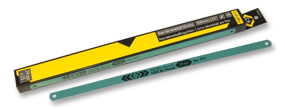 T0933 12 BLADES, HACKSAW, 12"X24 TPI CK TOOLS