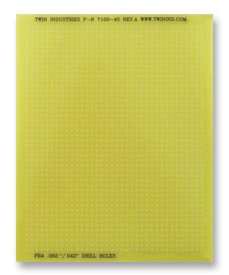 7100-45 PCB, PROTOTYPE BOARD, UNCLAD, FR4 TWIN INDUSTRIES