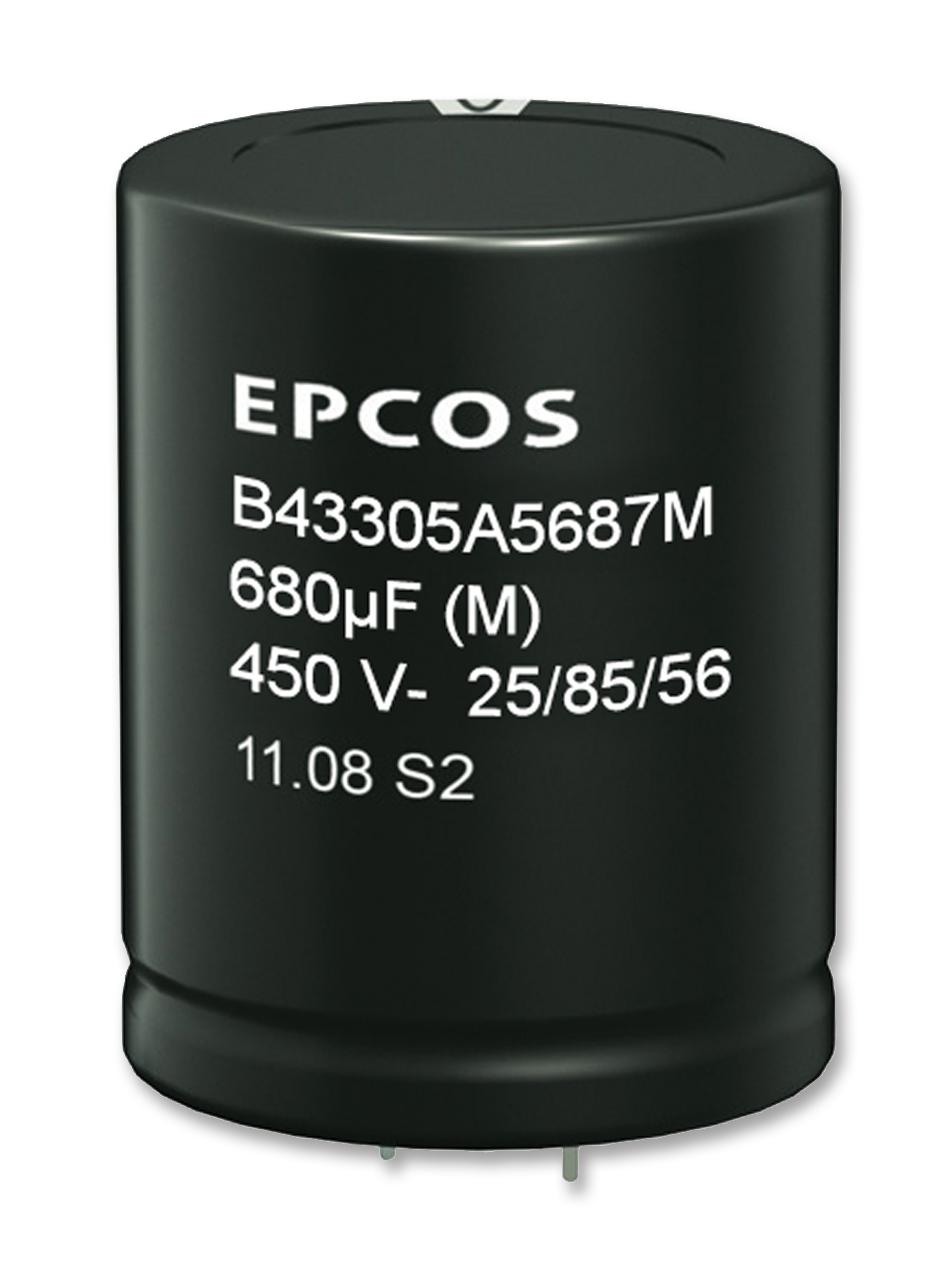 B43305A9108M000 CAP, 1000µF, 400V, ALU ELEC, SNAP IN EPCOS