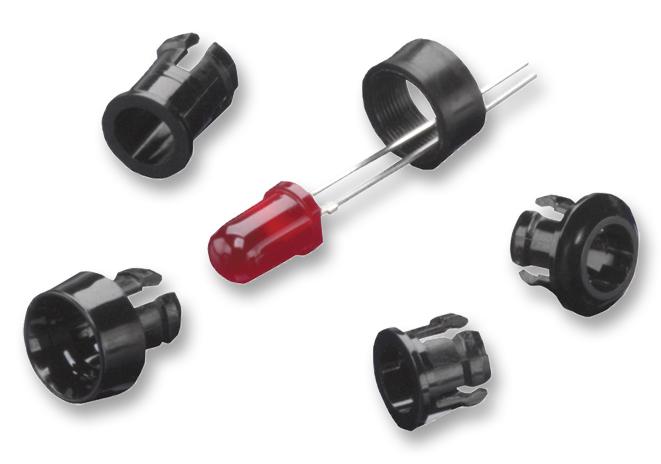 CLP127BLK LED MOUNTING CLIP VCC (VISUAL COMMUNICATIONS COMPANY)