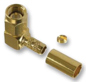 MC23551 RF COAXIAL, SMA, RIGHT ANGLE PLUG, 50OHM MULTICOMP