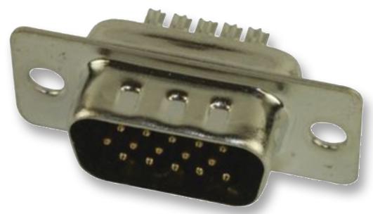 SPC15388. CONNECTOR, D SUB. PLUG, 15WAY MULTICOMP