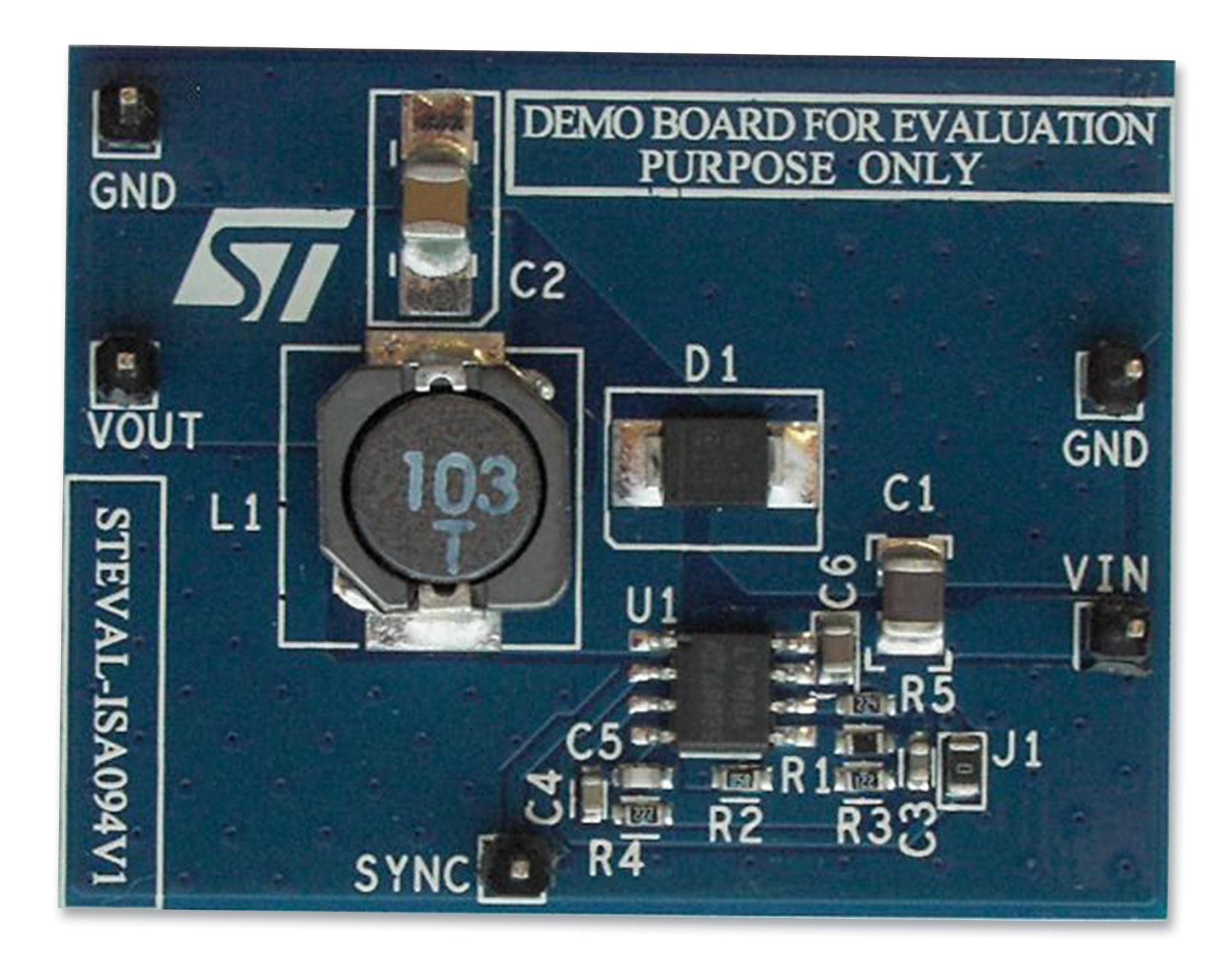 STEVAL-ISA094V1 A, STEP DOWN SMPS, 3A, DEV BOARD STMICROELECTRONICS