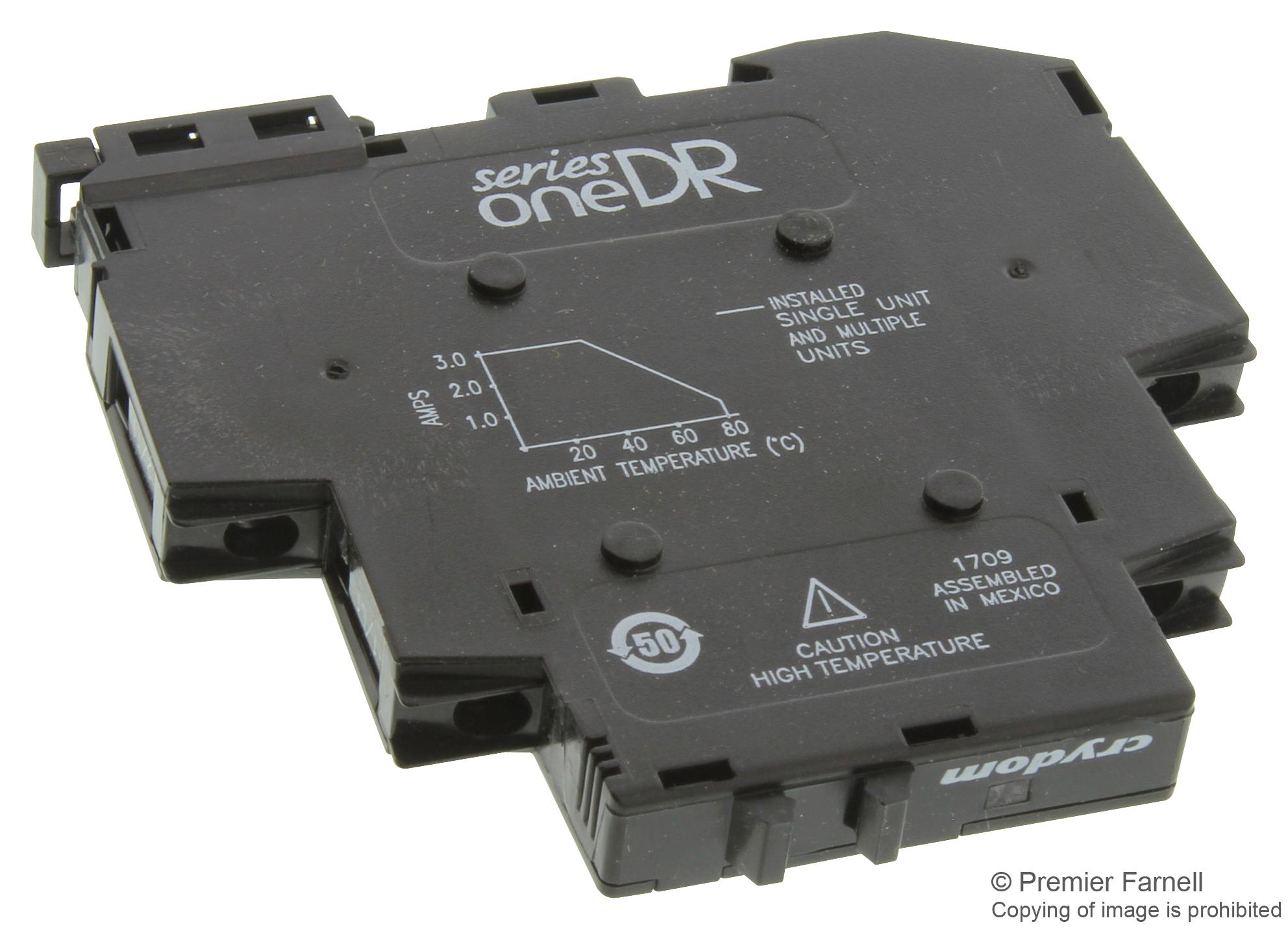 DR10D03 SSR, DIN, 1-100VDC, 3A, 4-32VDC SENSATA/CRYDOM