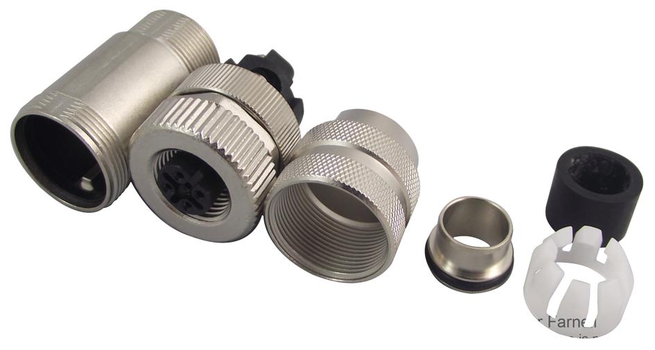 SACC-M12FSB-5CON-PG9 SH AU RECEPTACLE, M12, PLUSCON, B CODE, 5 WAY PHOENIX CONTACT