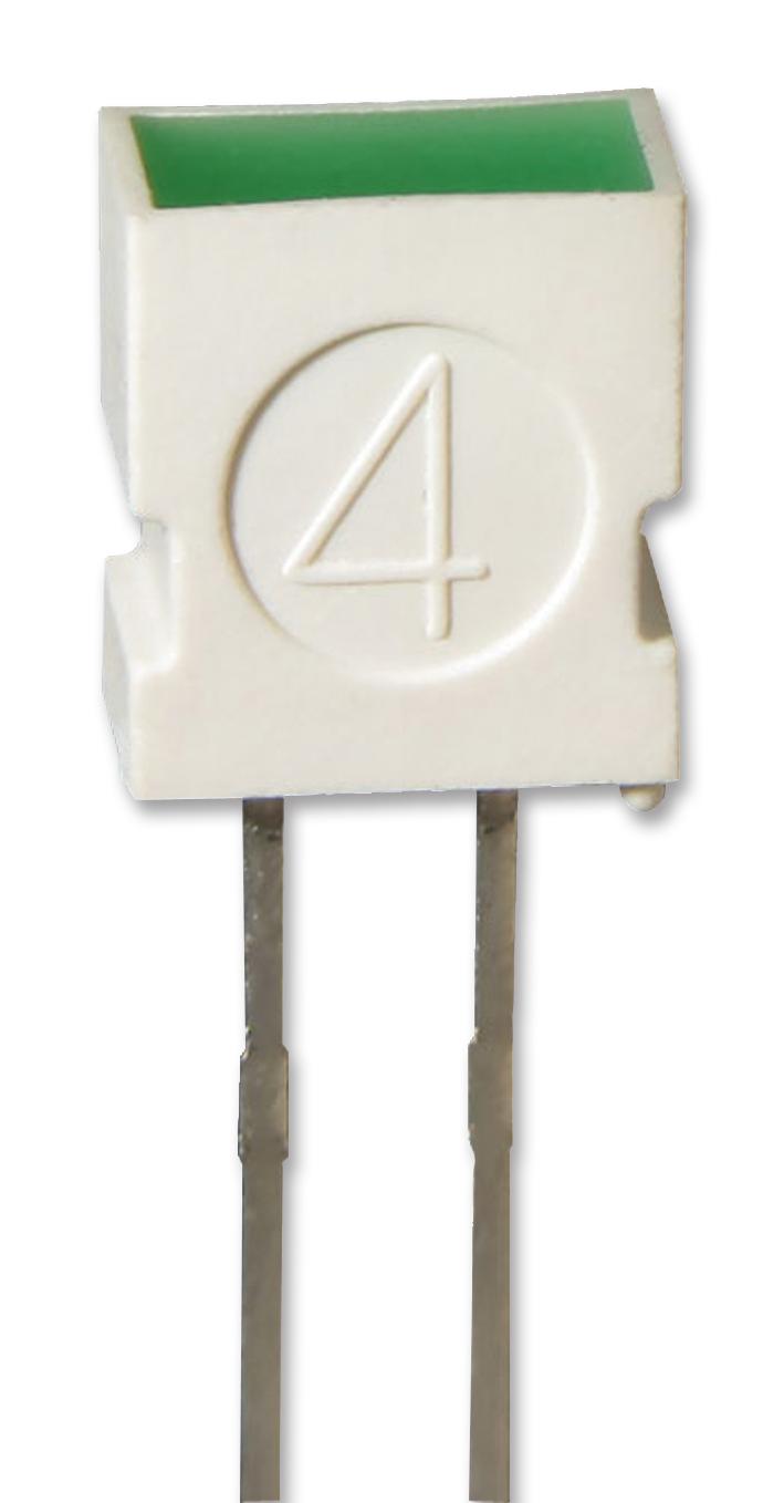 L-1043GDT LIGHT BAR, 3.65X6.15MM, GREEN, 6MCD KINGBRIGHT