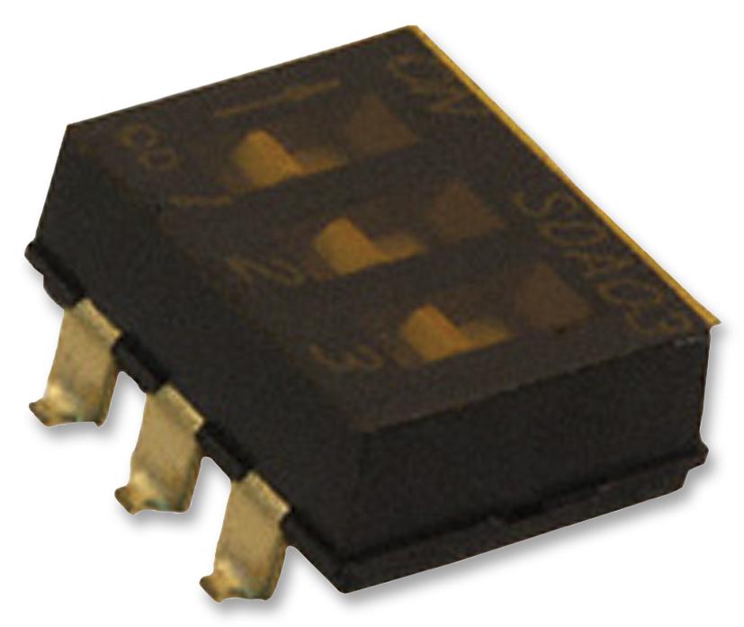 SDA03H0SBR SWITCH, FLUSH, 3 WAY, SMD C&K COMPONENTS