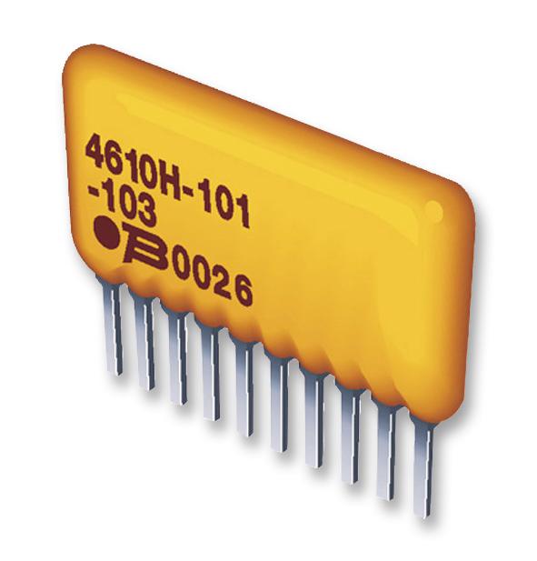 4608X-101-331LF RESISTOR, ARRAY-7, 330 OHM, 2%, SIP BOURNS