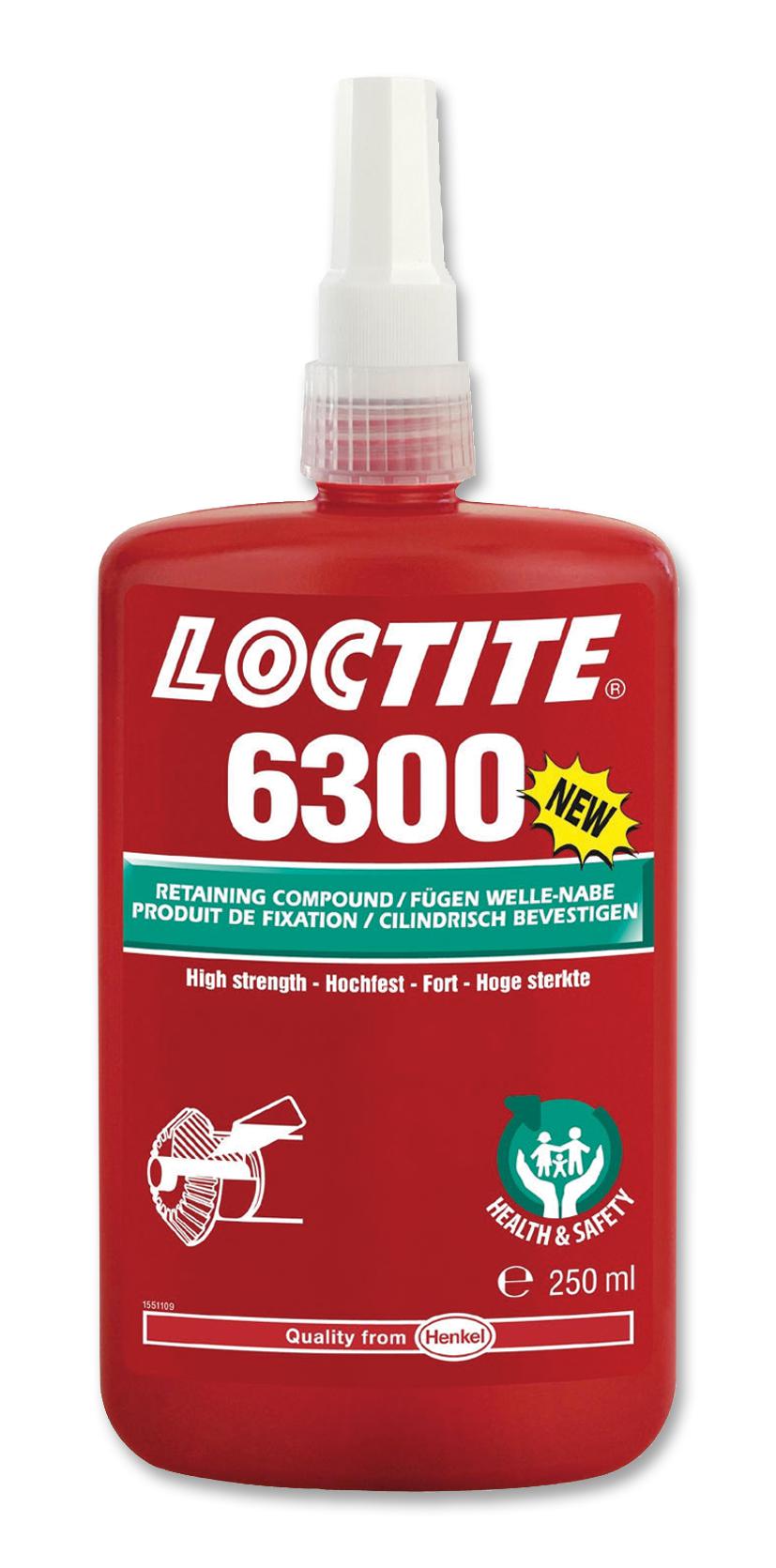 6300, 250ML LOCTITE 6300, GREEN, BOTTLE, 250ML LOCTITE