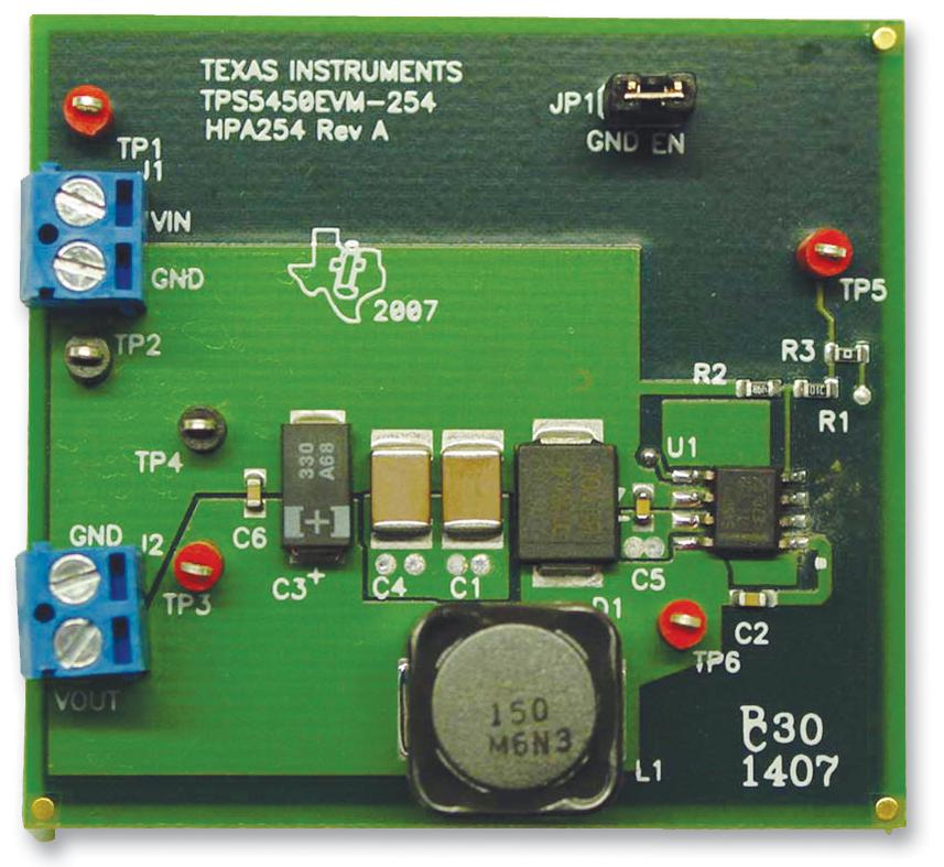 TPS5450EVM-254 BUCK DC/DC CONVERTER, EVALUATION MOD TEXAS INSTRUMENTS