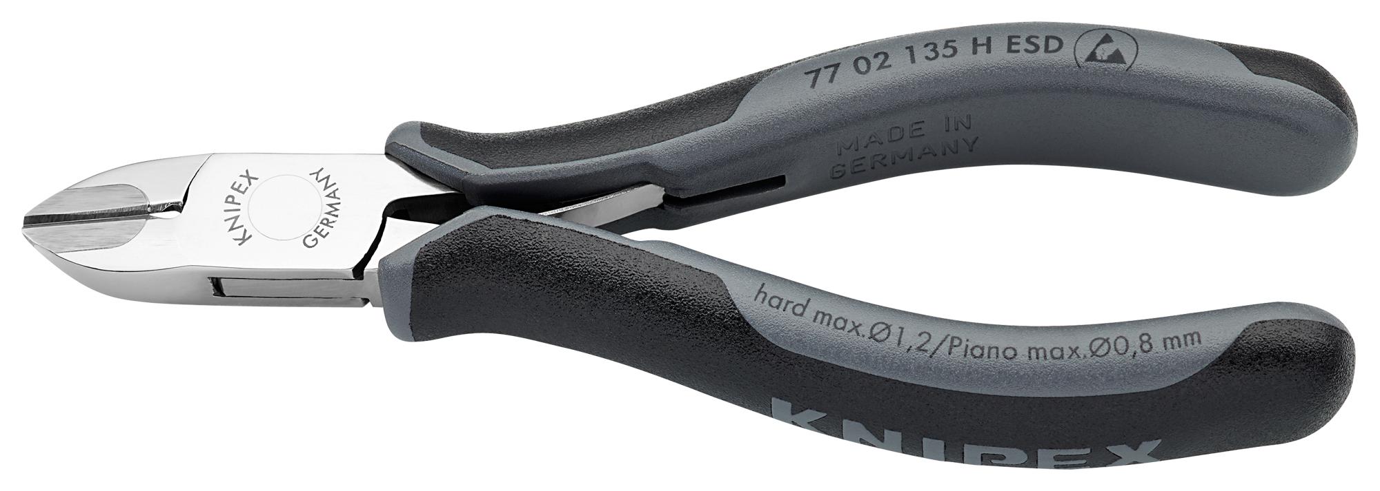 77 02 135 H ESD CUTTER, DIAGONAL, 1.6MM, 135MM, ESD KNIPEX