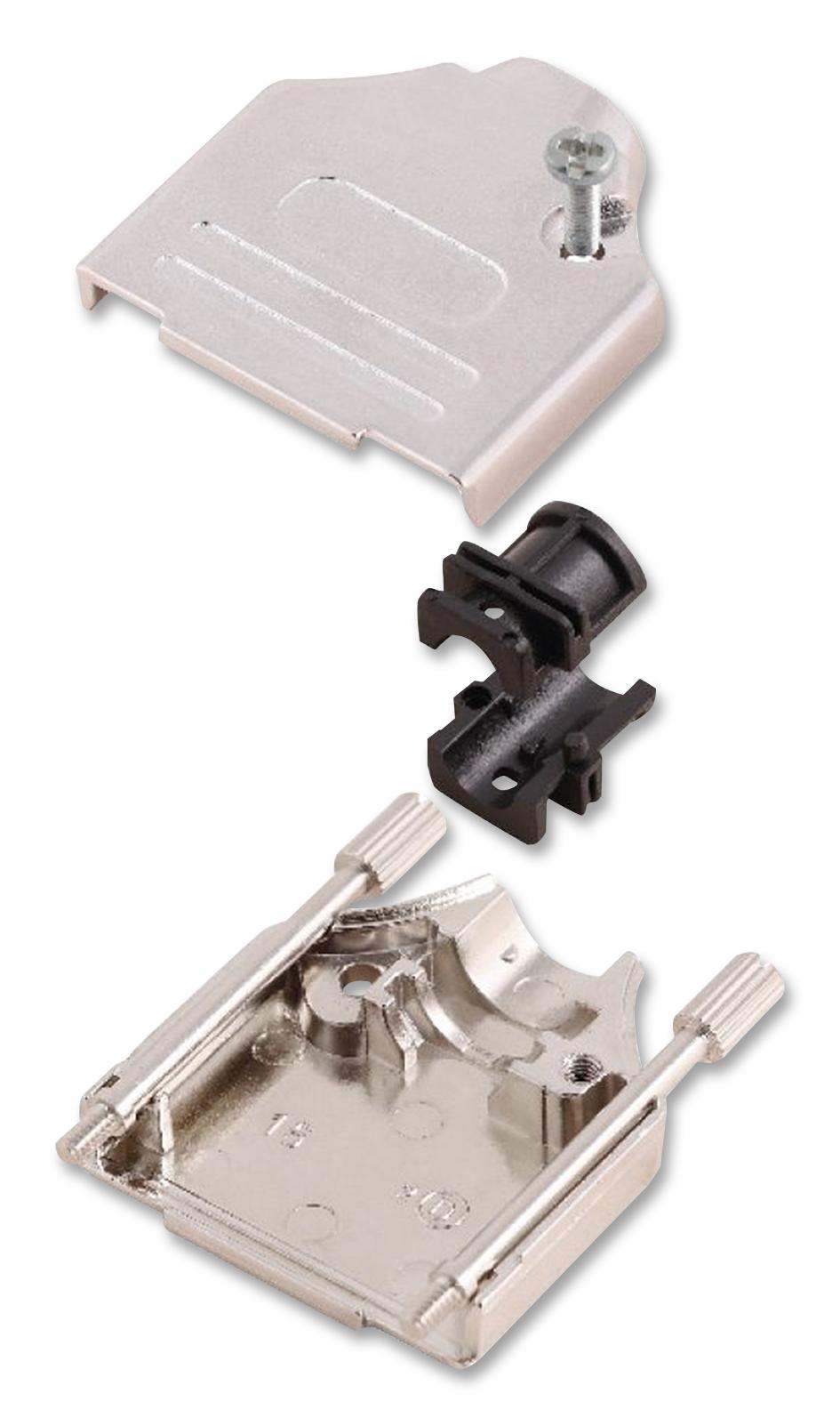 MHDTZK15-RA-K BACKSHELL, D SUB, 15WAY, ZINC ALLOY MH CONNECTORS