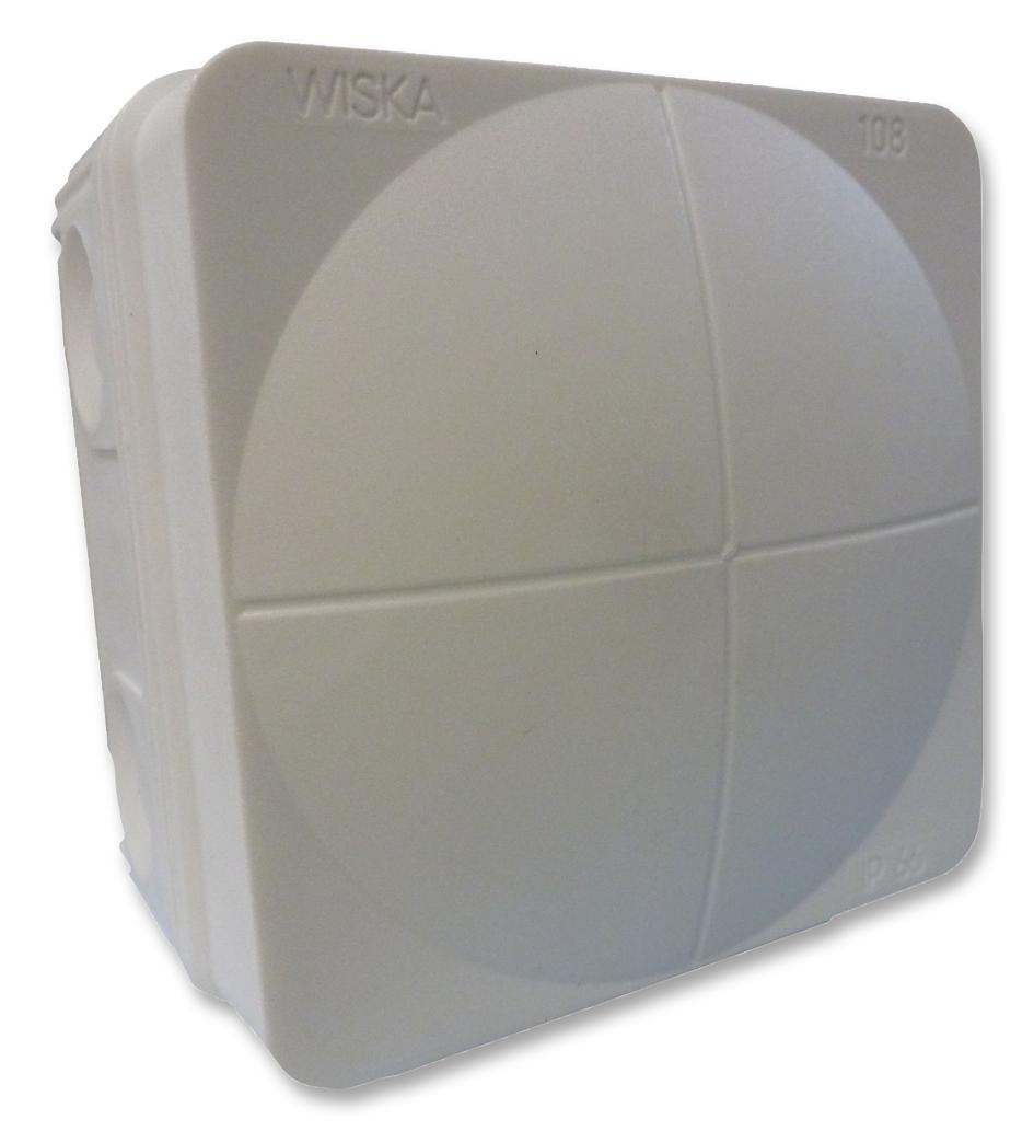 COMBI 108/5 JUNCTION BOX, PP, GREY, 76X76X51MM, IP66 WISKA