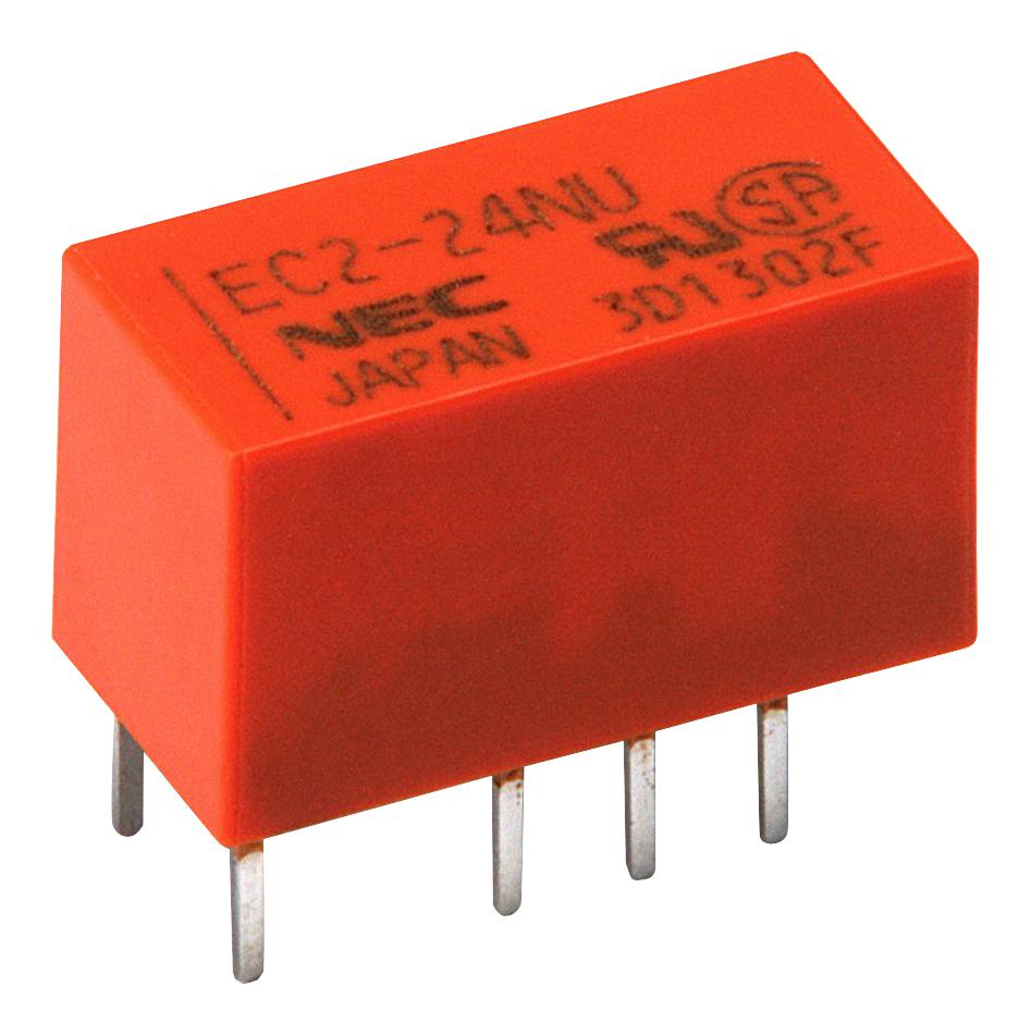 EC2-24NU RELAY, SIGNAL, DPDT, 250VAC, 220VDC, 2A KEMET