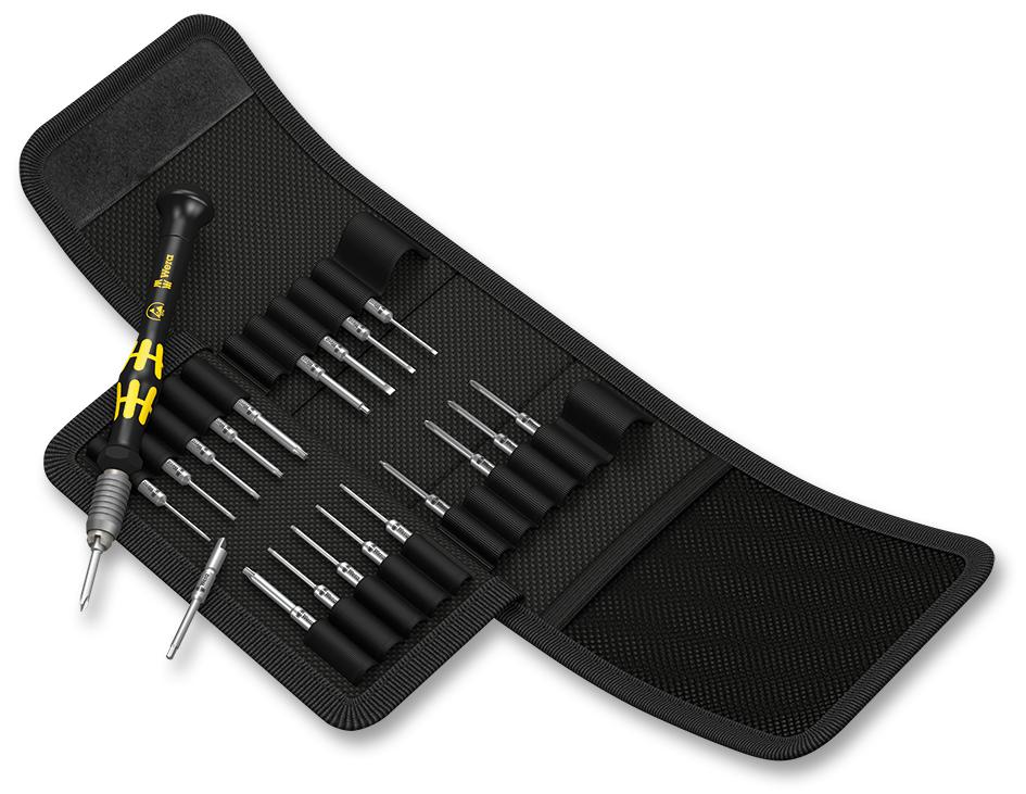 05073671001 SCREWDRIVER SET, ESD MICRO, 44MM, 20PC WERA