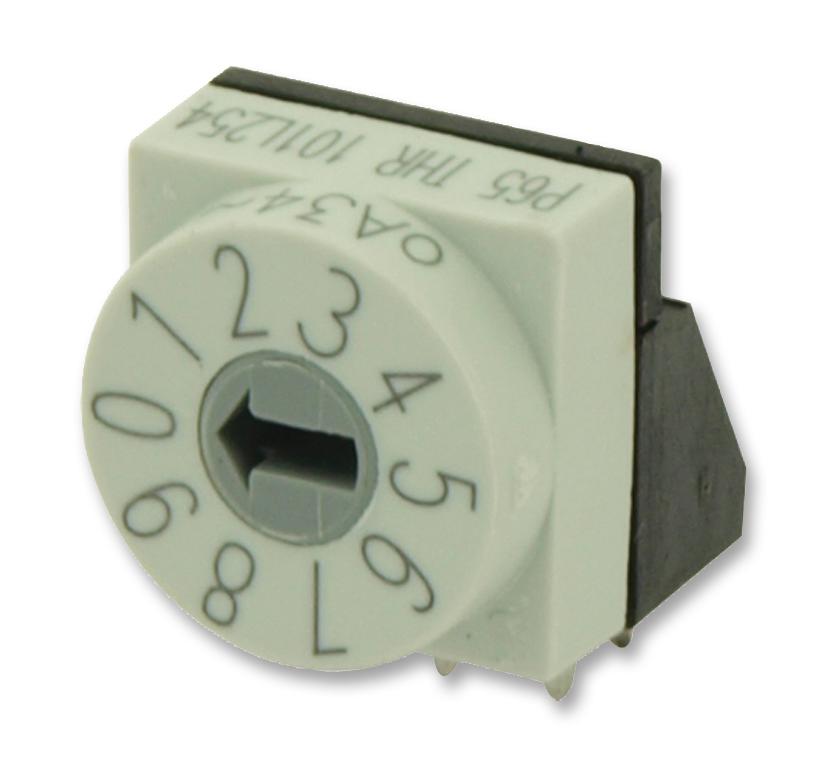 P65THR103L254 SWITCH, ROTARY, 16 POS, HEX, R/A HARTMANN CONCO