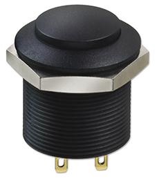 FPAR3B1422X0X SWITCH, SPST, 0.2A, 12VDC, MOM, BLACK APEM