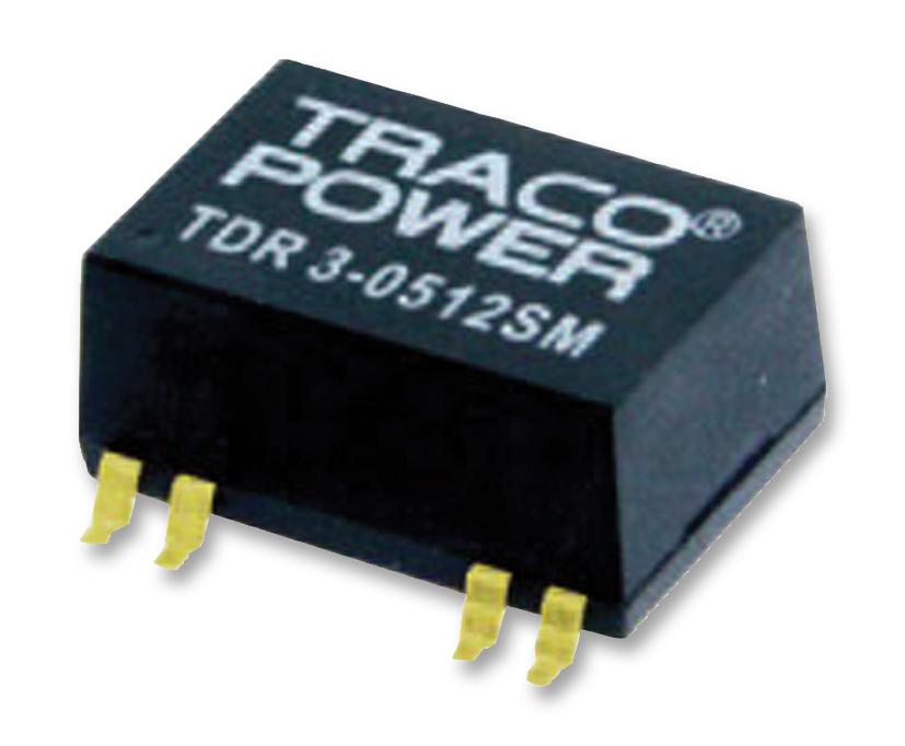 TDR 3-1211SM DC/DC CONVERTER, 3W, 5V, 0.6A TRACO POWER