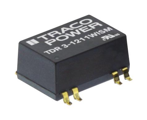 TDR 3-1222WISM DC/DC CONVERTER, 3W, +/-12V, +/-0.125A TRACO POWER