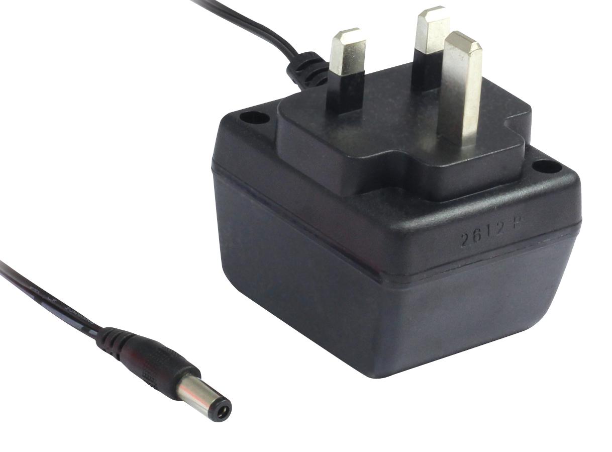 77DB-06-12 POWER SUPPLY, AC/AC, 10W, 12V, 0.5A, UK IDEAL POWER
