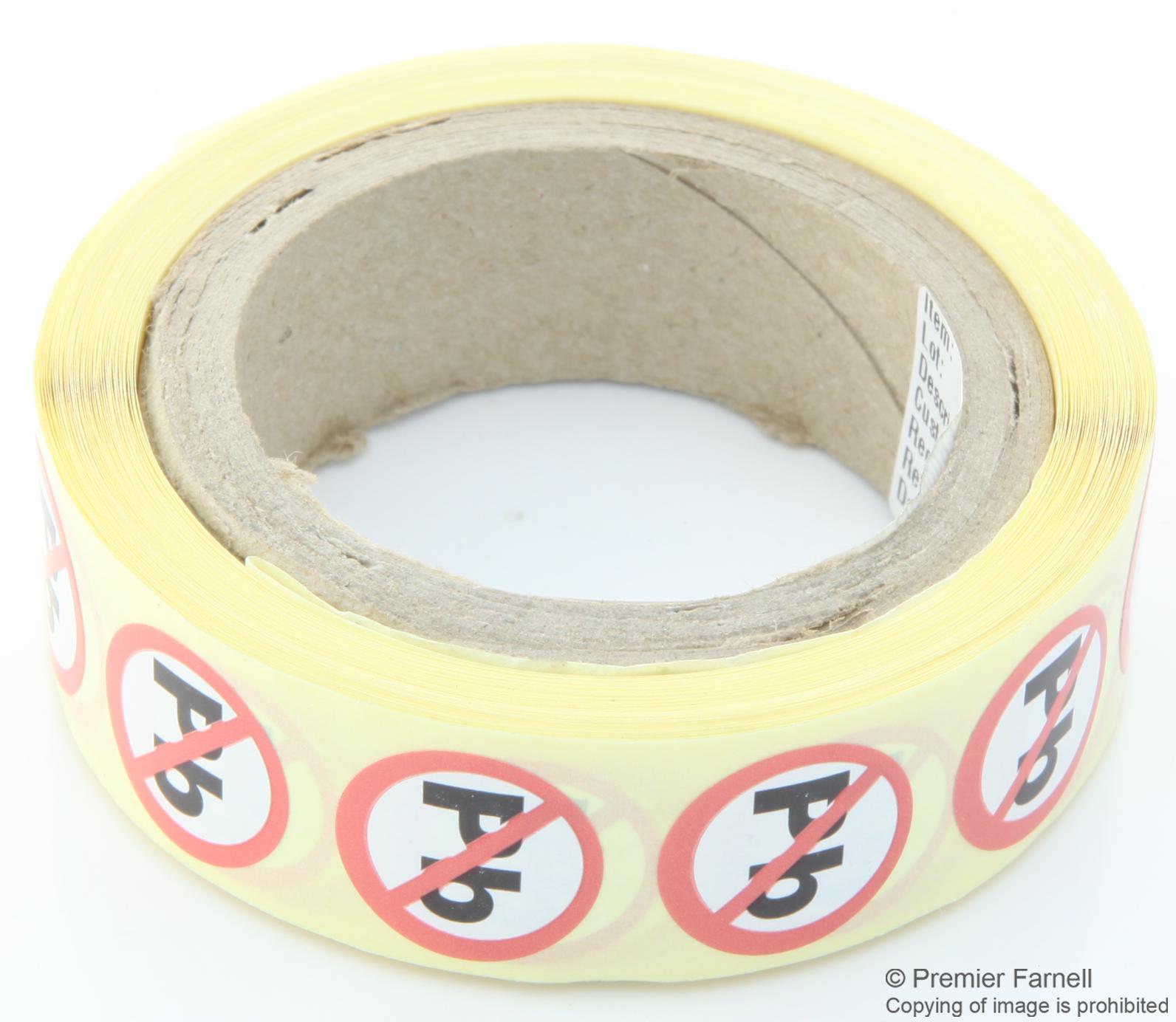 055-0025 LABEL, IDENTIFICATION, 16MM DIA MULTICOMP