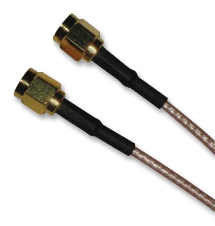 135101-01-06.00 COAXIAL CABLE, RG316/U, SMA PLUG, 6INCH AMPHENOL CONNEX