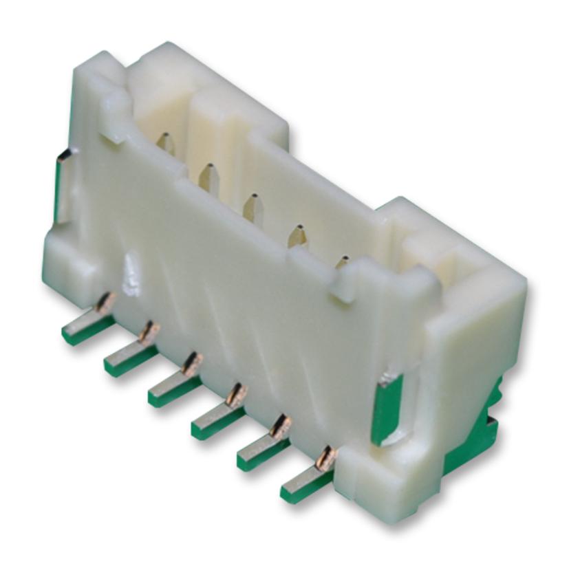 BM06B-PASS-1-TFT(LF)(SN) CONNECTOR, HEADER, 6POS, 1ROW, 2MM JST (JAPAN SOLDERLESS TERMINALS)