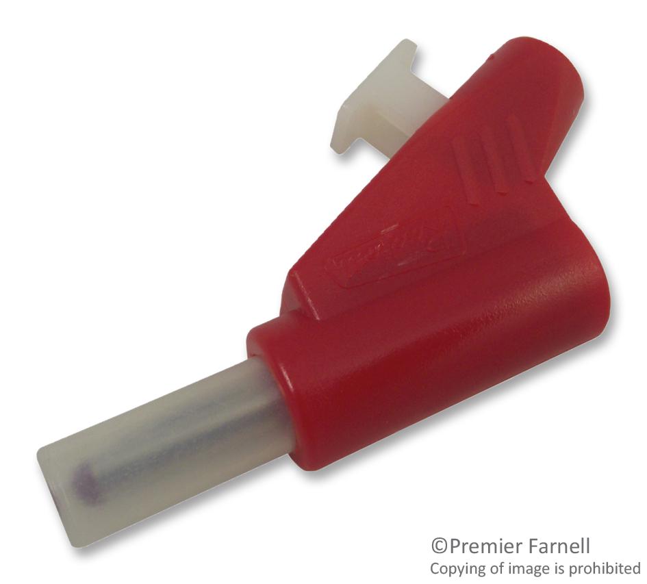 R941461600 BANANA PLUG, STACKABLE, 30A, RED RADIALL