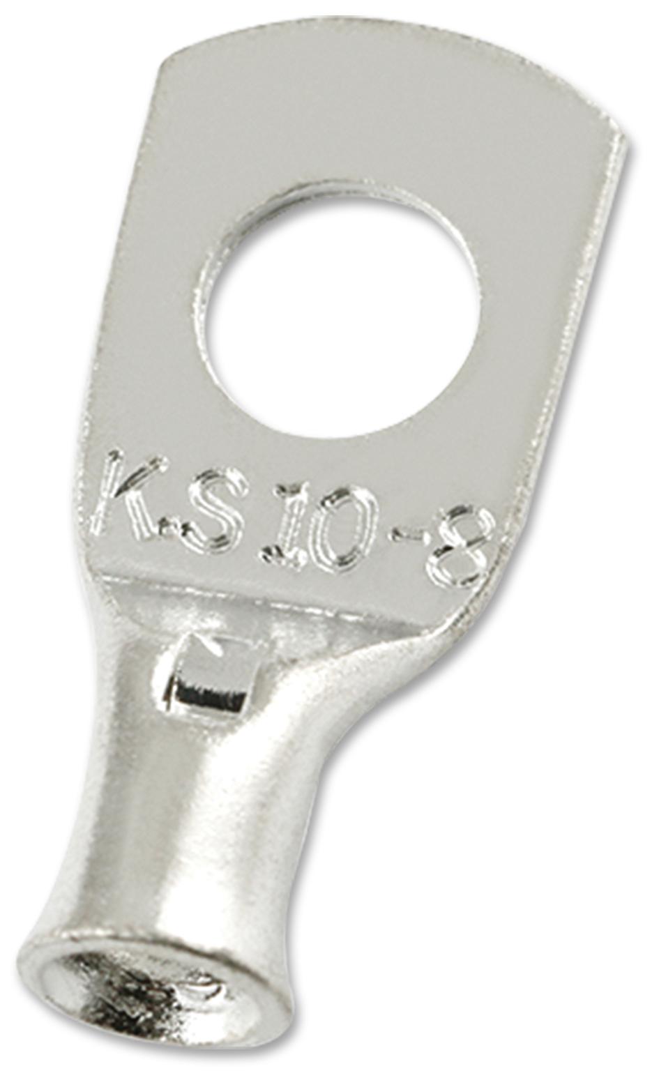 MC000749 COPPER TUBULAR LUG, 10.5MM, 8AWG, CRIMP MULTICOMP PRO