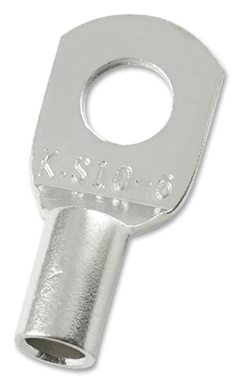 MC000761 COPPER TUBULAR LUG, 6.5MM, 8AWG, CRIMP MULTICOMP PRO